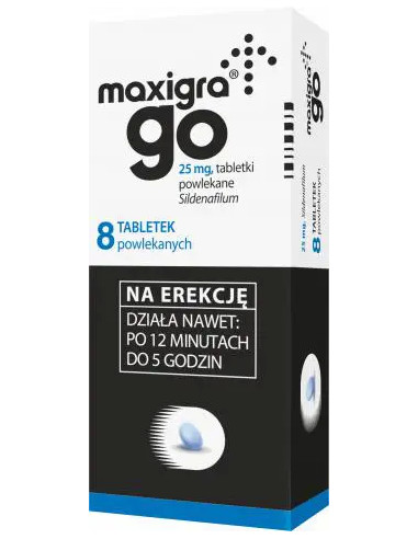 Maxigra Go 25 mg 8 tabletek
