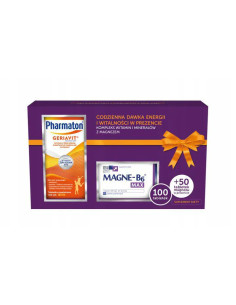 Pharmaton Geriavit 100 tabletek + Magne B6 Max 50 tabletek