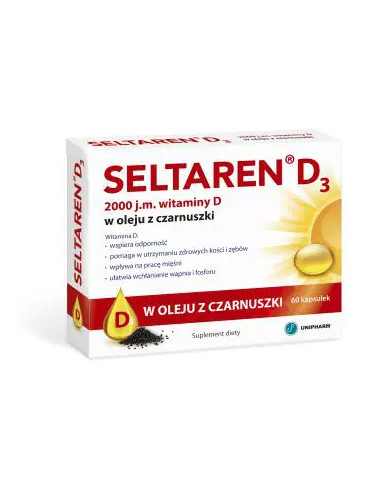 Seltaren D3 2000 j.m. 60 kapsułek
