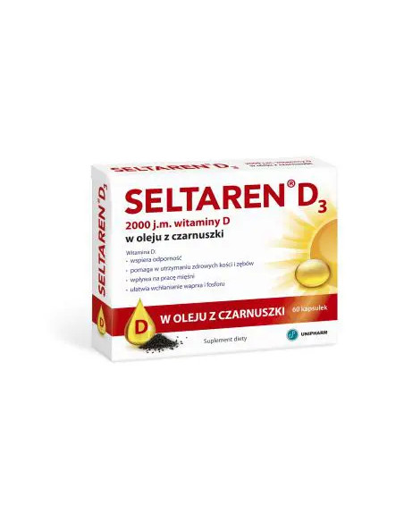 Seltaren D3 2000 j.m. 60 kapsułek
