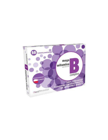 Mega Witamina B Complex 50 tabletek powlekanych