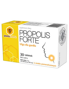 Propolis Forte smak pomarańczowy 30 tabletek
