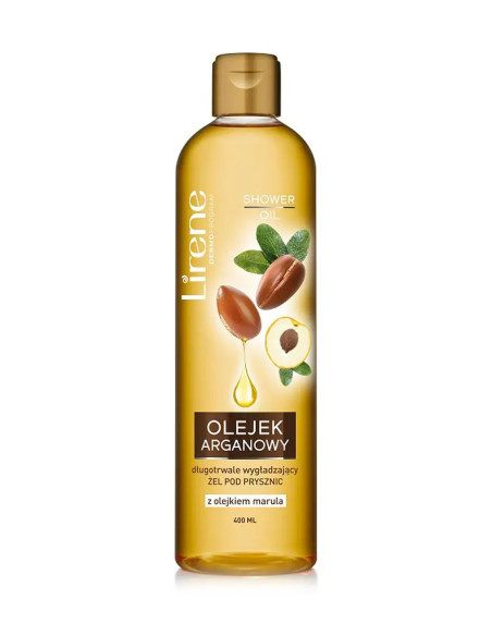 Lirene Olejek arganowy Długotrwale wygładzający żel pod prysznic z olejkiem marula 400 ml