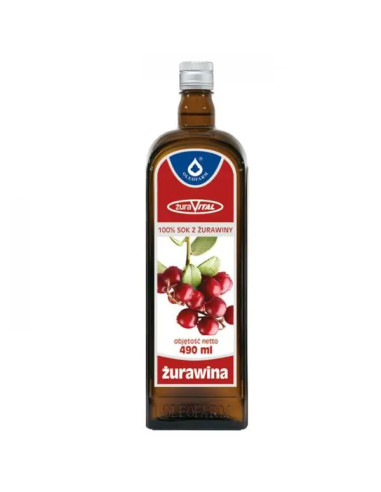 Oleofarm Sok z owoców żurawiny 490 ml 