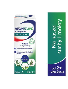 Muconatural Complete bez cukru syrop 120 ml