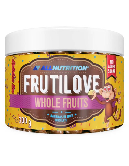 FRUTILOVE WHOLE FRUITS - banany w mlecznej czekoladzie 300 g