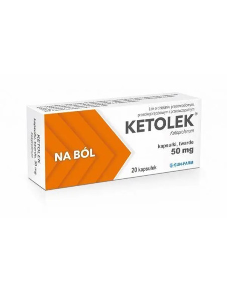 Ketolek 50 mg 20 kapsułek
