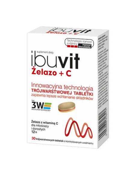 Ibuvit Żelazo + C 30 tabletek