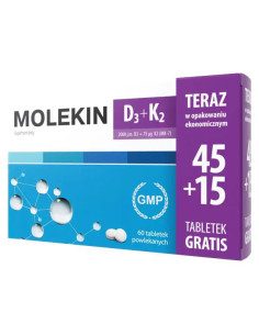 Molekin D3 + K2 45 + 15 tabl.