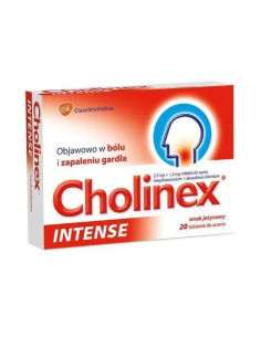 Cholinex Intense o smaku jeżynowym 20 pastylek do ssania