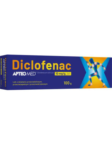 Diclofenac Apteo Med żel 100 g
