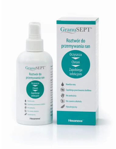 GranuSEPT roztwór do przemywania ran 250 ml