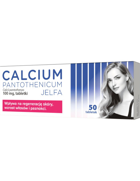 Calcium Pantothenicum Jelfa 100 mg 50 tabletek