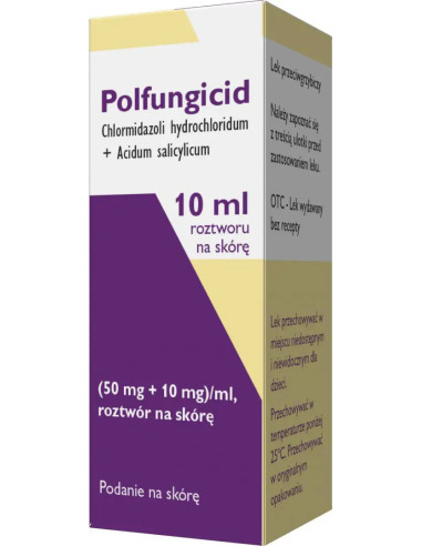 Polfungicid roztwór na skórę 10 ml