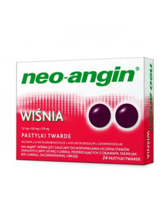 Neo-Angin wiśnia 24 past.