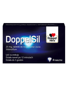 DoppelSil 25 mg 4 tabletki do rozgryzania i żucia