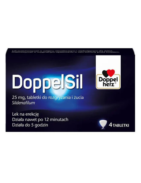 DoppelSil 25 mg 4 tabletki do rozgryzania i żucia