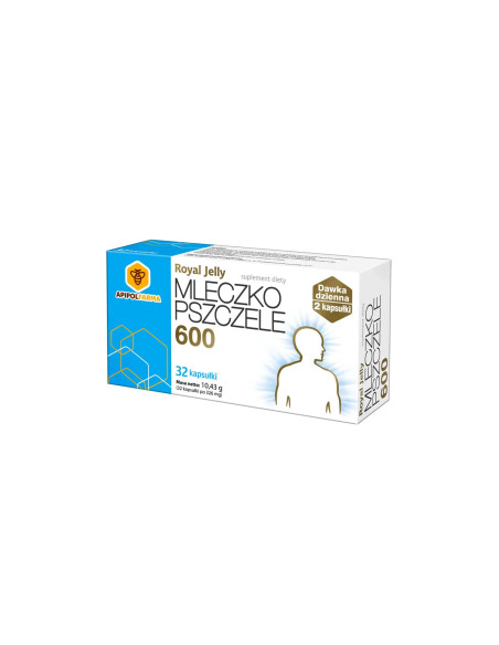 Mleczko pszczele Royal Jelly 600 32 kaps. Apipol-Farma