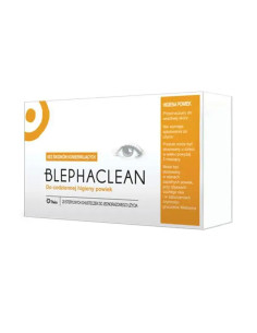 Blephaclean chusteczki hypoalergiczne do higieny powiek...