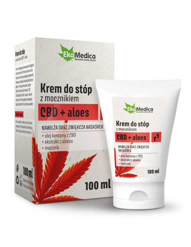 Krem do stóp z mocznikiem CBD + aloes 100 ml...