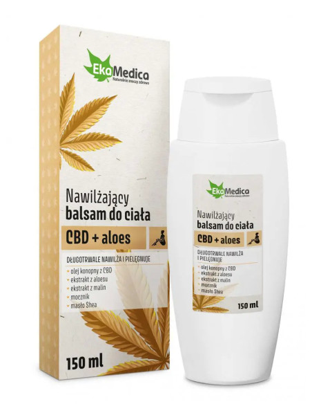 Nawilżający balsam do ciała CBD + aloes 150 ml EkaMedica