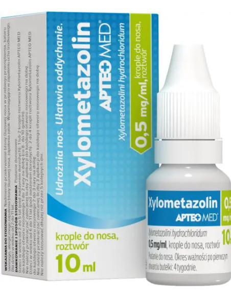 Xylometazolin Apteo Med 0,05% Krople do nosa 10 ml