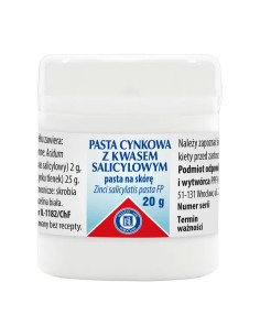 Pasta cynkowa z kwasem salicylowym 20 g