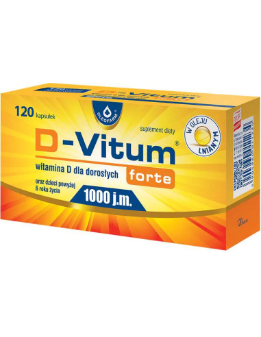 Oleofarm D-Vitum Forte Witamina D 1000 j.m. 120...