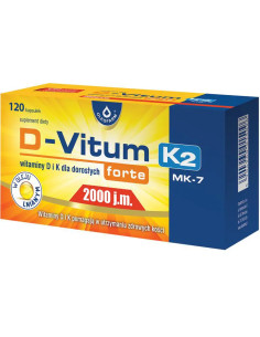 Oleofarm D-Vitum Forte + K2 Witamina D 2000 j.m. 120...