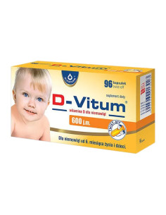 Oleofarm D-Vitum Witamina D dla niemowląt 600 j.m. 96...