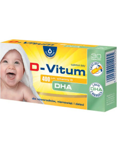 Oleofarm D-Vitum Witamina D + DHA dla noworodków,...
