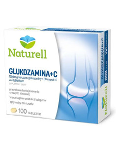 Naturell Glukozamina + C 100 tabletek