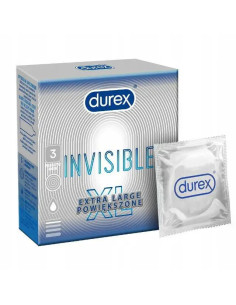 Durex Invisible XL 3 sztuki