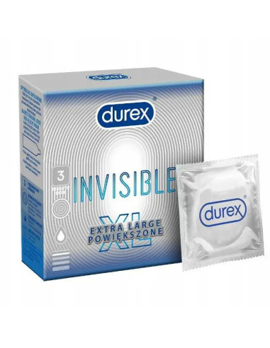 Durex Invisible XL 3 sztuki