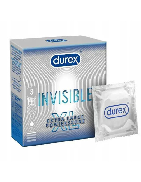 Durex Invisible XL 3 sztuki