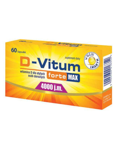 D-Vitum Forte Max 4000 j.m. 60 kapsułek