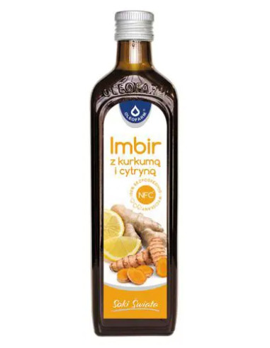 Oleofarm Sok imbir z kurkumą i cytryną 490 ml