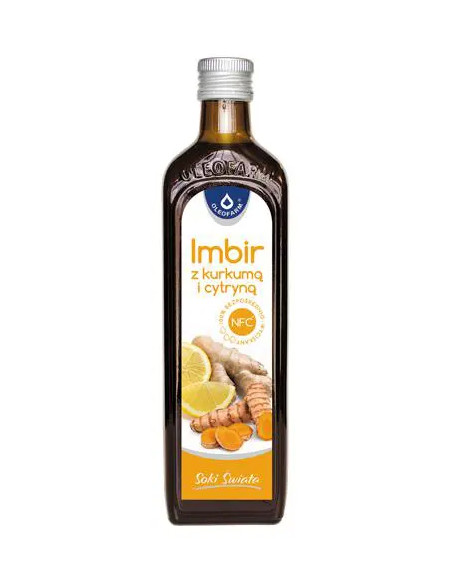 Oleofarm Sok imbir z kurkumą i cytryną 490 ml