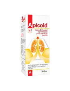 Apicold 1+ syrop z korzenia prawoślazu z dodatkiem miodu...