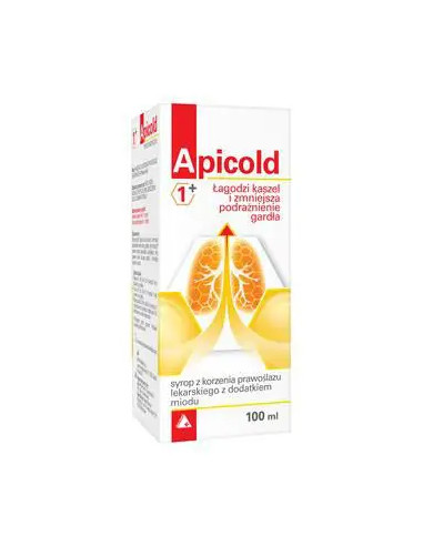 Apicold 1+ syrop z korzenia prawoślazu z...