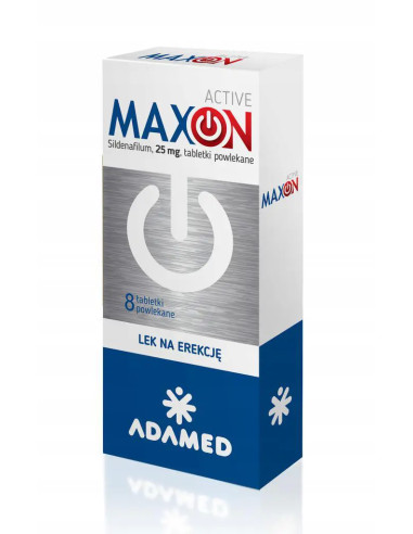 Maxon Active 25 mg 8 tabletek powlekanych