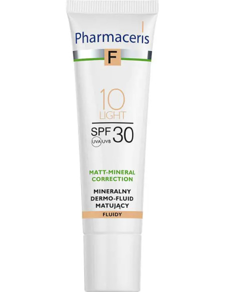 Pharmaceris F Matt-Mineral-Correction mineralny dermo-fluid matujący SPF30 light 10 - 30 ml