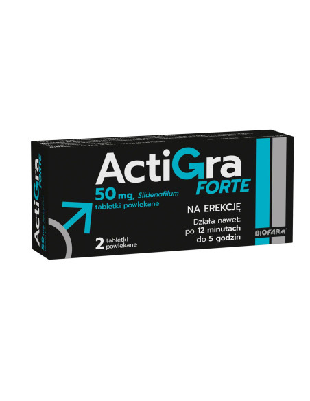 Actigra Forte 50 mg 2 tabletki powlekane