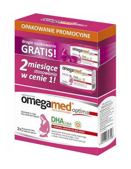Omegamed Optima 30 tabletek + 30 kapsułek DWUPAK 60 tabletek + 60 kapsułek