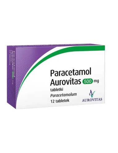 Paracetamol Aurovitas 500 mg 12 tabl.