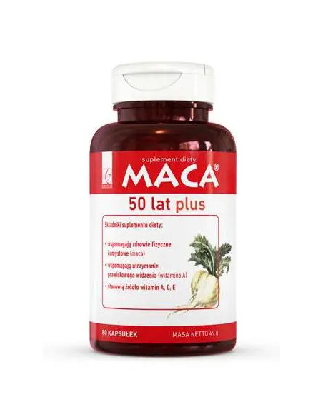 Maca 50 lat plus 80 kaps.
