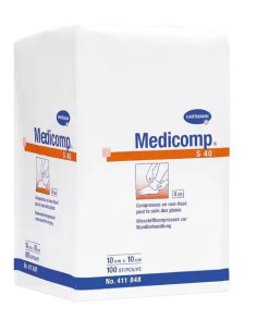 Medicomp kompresy włókninowe niejałowe 10 x 10 cm 4...
