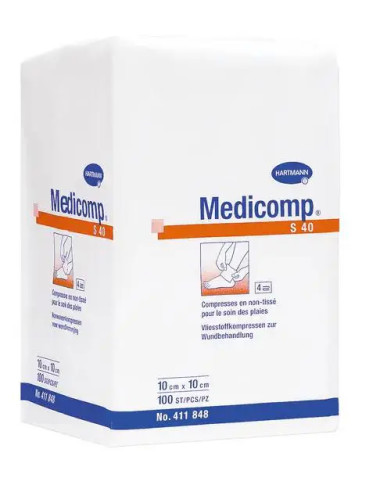 Medicomp kompresy włókninowe niejałowe 10 x 10...