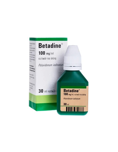 Betadine roztwór na skórę 100 mg/ml 30 ml