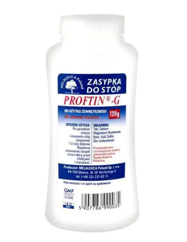 Proftin -G zasypka do stóp 120 g